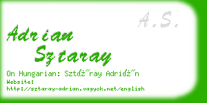 adrian sztaray business card